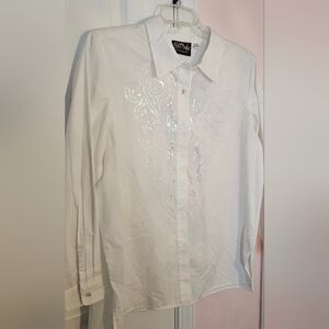 NWT Vintage Bob Mackie Sequins Shirt XL